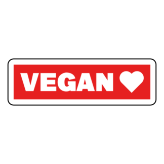 Vegan Sticker (Red)